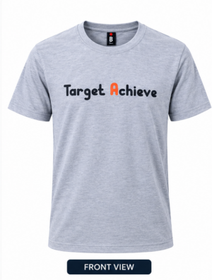Light Grey Target Achieve Graphic T-Shirt